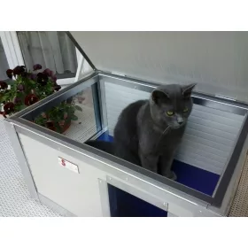   Thermo Renato Ketzehütte mit Fensterwand "CAT" innengrösse (LxBxH:54x38x28cm)