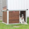 Thermo WOODY Hundehütte "XS" innengrösse (LxBxH:54x42x38cm)