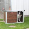 Thermo WOODY Hundehütte "3XL" innengrösse (LxBxH:160x90x75cm)